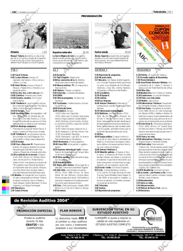 ABC MADRID 21-03-2004 página 99