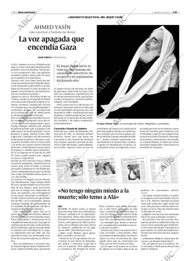 ABC MADRID 23-03-2004 página 26