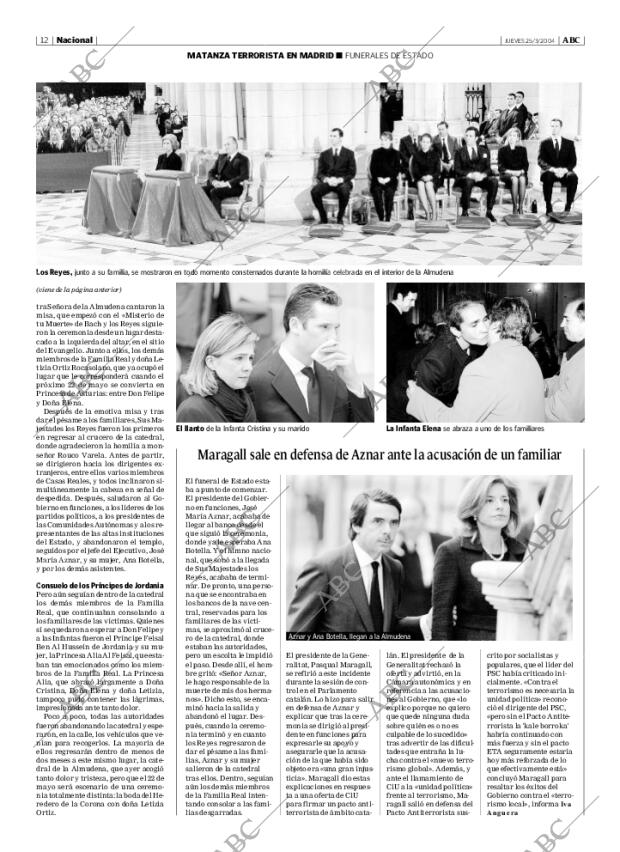 ABC MADRID 25-03-2004 página 12