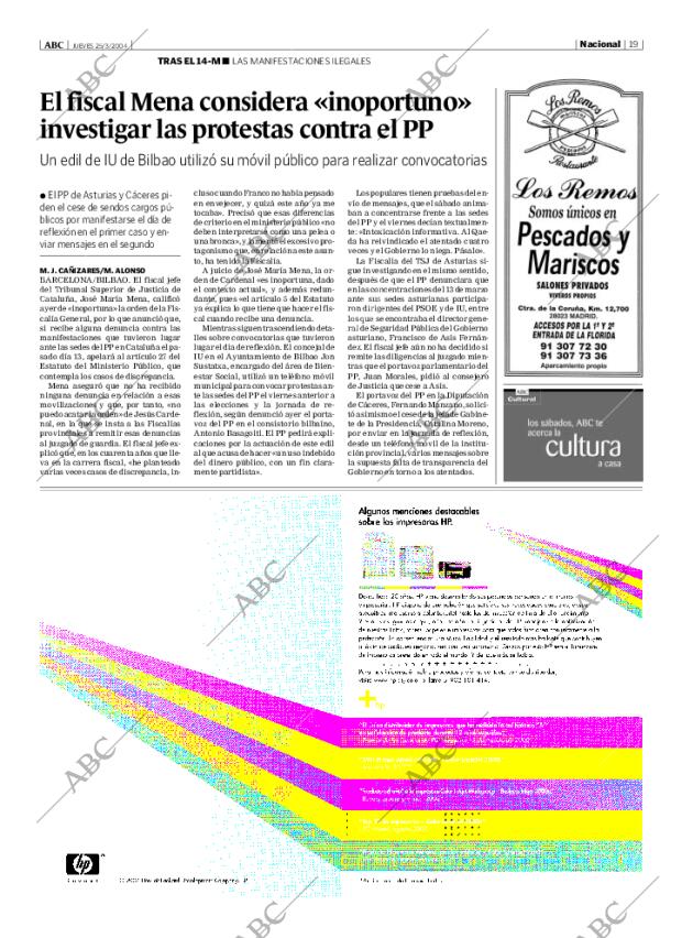 ABC MADRID 25-03-2004 página 19