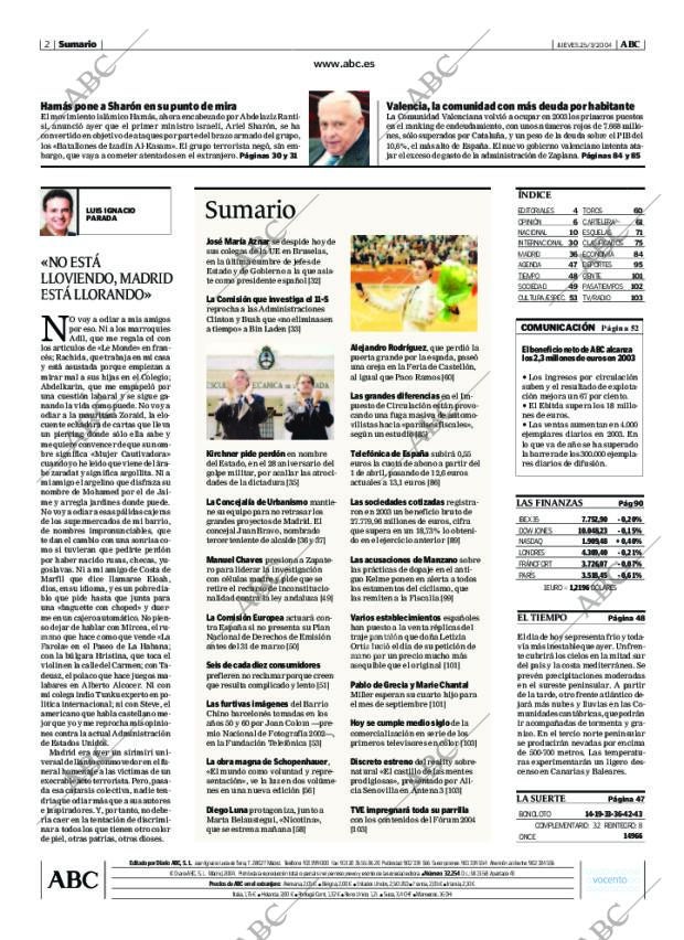 ABC MADRID 25-03-2004 página 2