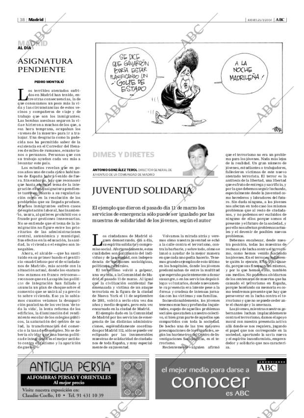 ABC MADRID 25-03-2004 página 38