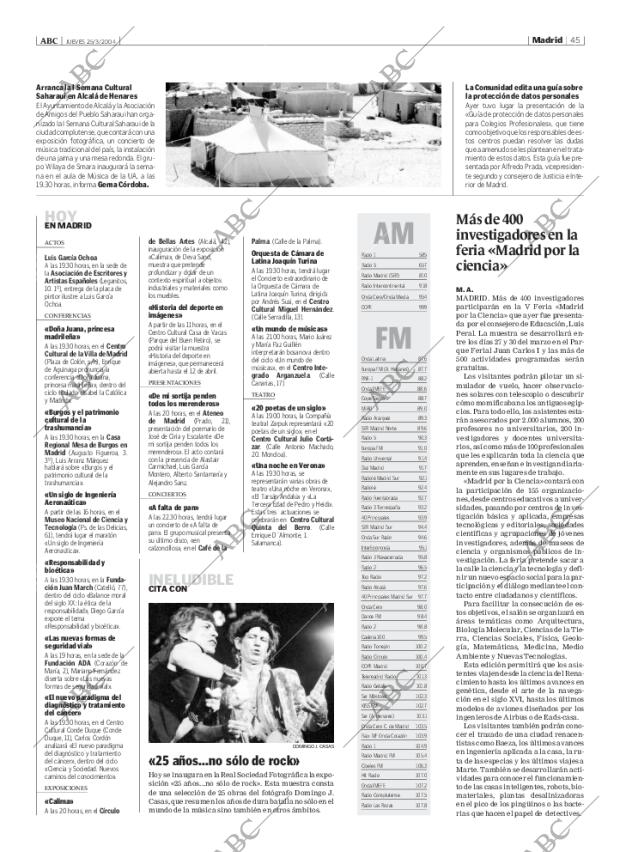 ABC MADRID 25-03-2004 página 45