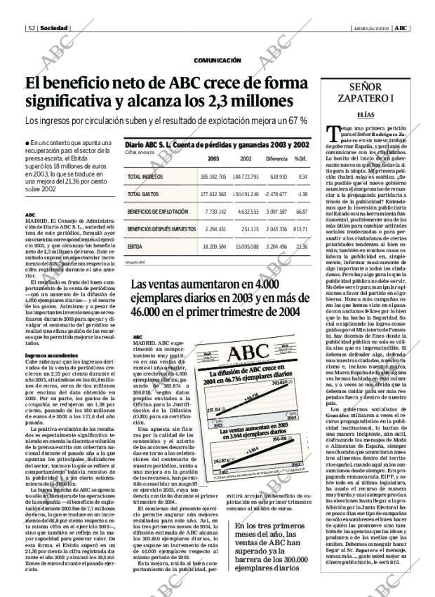 ABC MADRID 25-03-2004 página 52