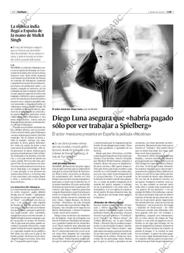ABC MADRID 25-03-2004 página 58