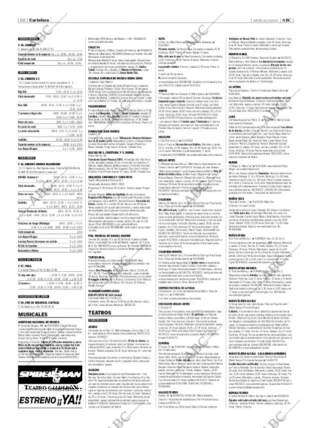 ABC MADRID 25-03-2004 página 68