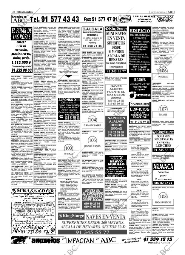 ABC MADRID 25-03-2004 página 78