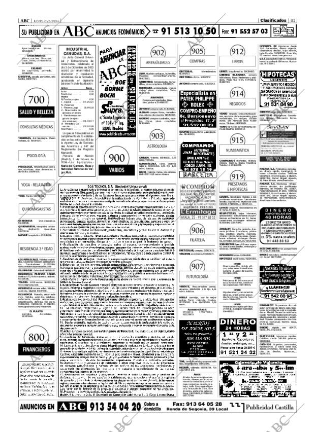 ABC MADRID 25-03-2004 página 81