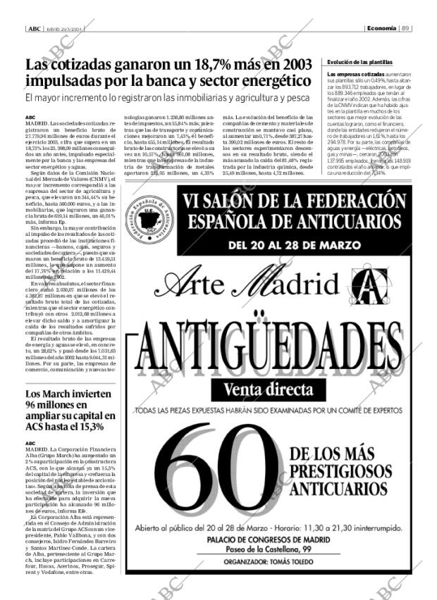 ABC MADRID 25-03-2004 página 89