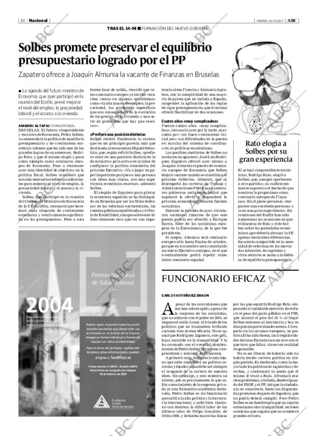 ABC MADRID 26-03-2004 página 14