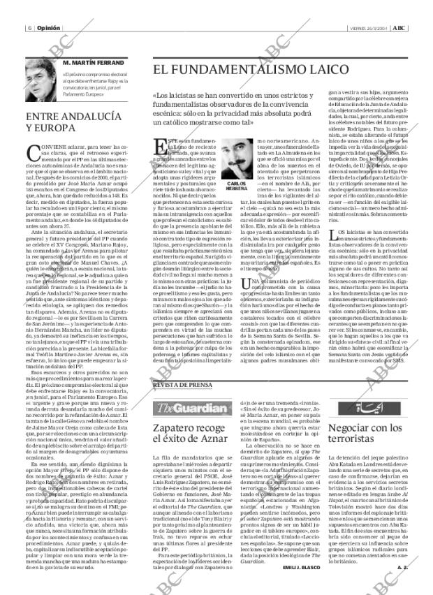 ABC MADRID 26-03-2004 página 6