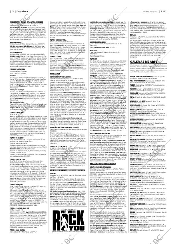 ABC MADRID 26-03-2004 página 74