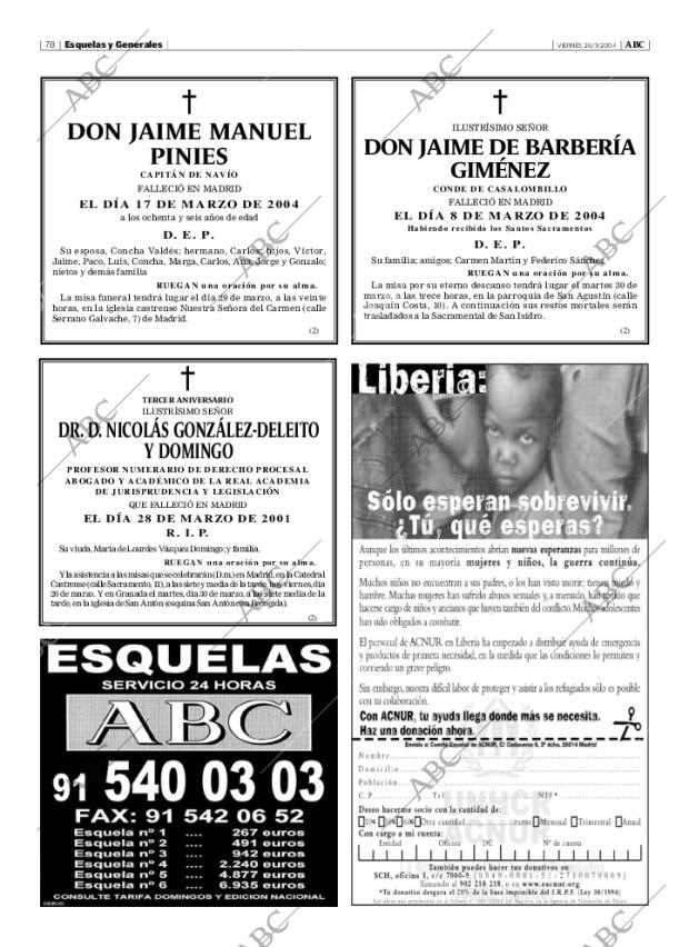 ABC MADRID 26-03-2004 página 78