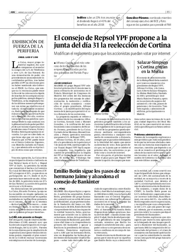 ABC MADRID 26-03-2004 página 85