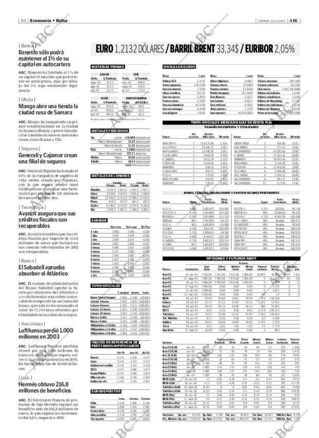 ABC MADRID 26-03-2004 página 94