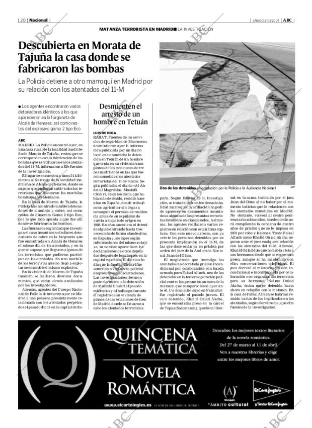 ABC MADRID 27-03-2004 página 20