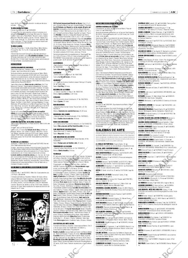 ABC MADRID 27-03-2004 página 74