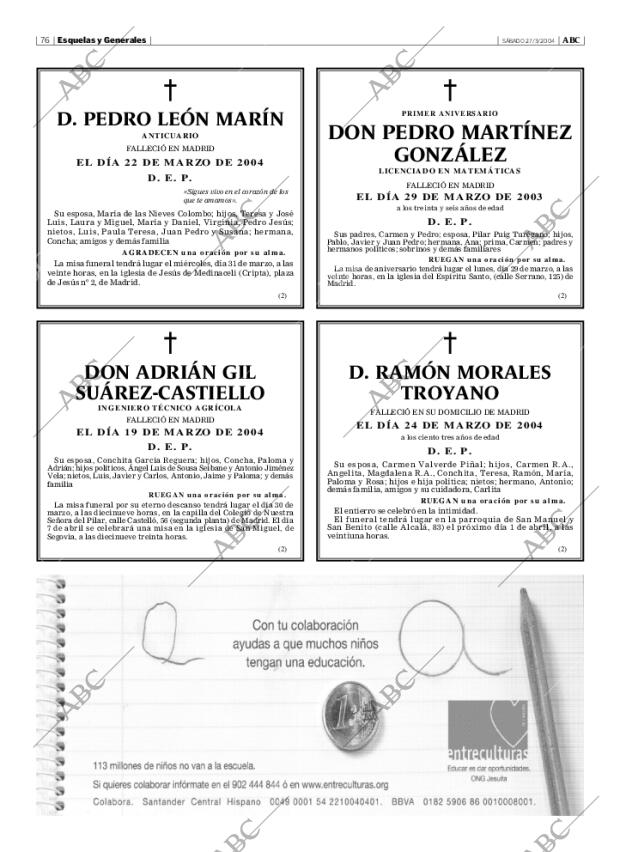 ABC MADRID 27-03-2004 página 76