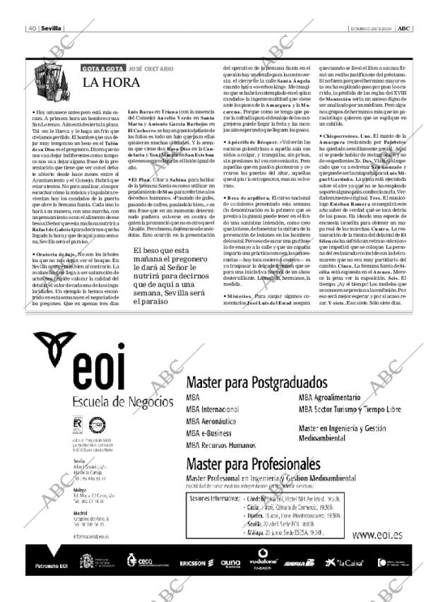 ABC SEVILLA 28-03-2004 página 40