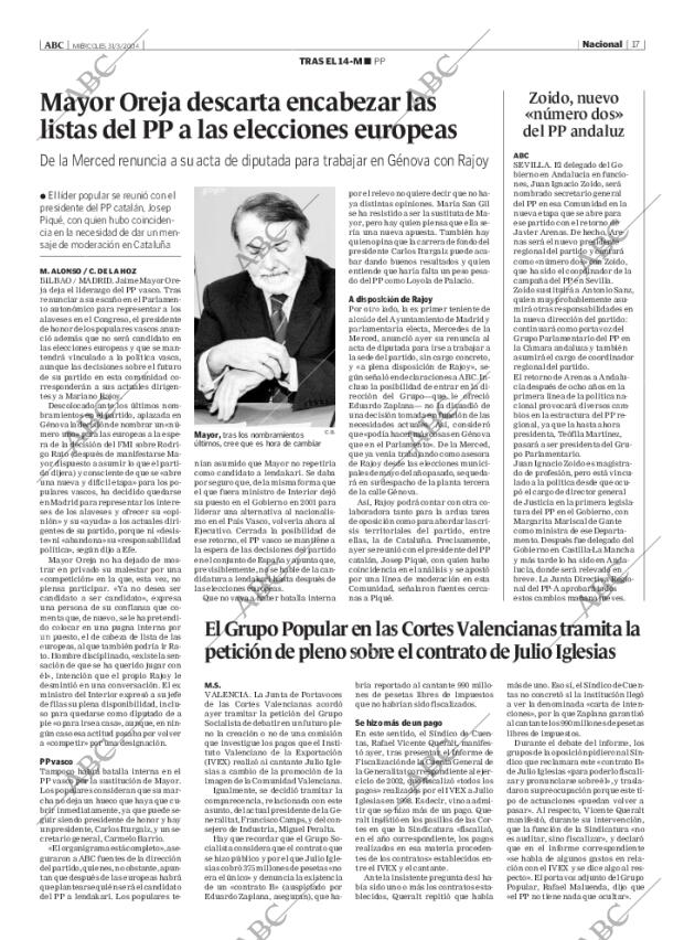 ABC MADRID 31-03-2004 página 17