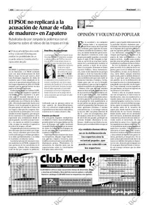 ABC MADRID 31-03-2004 página 19