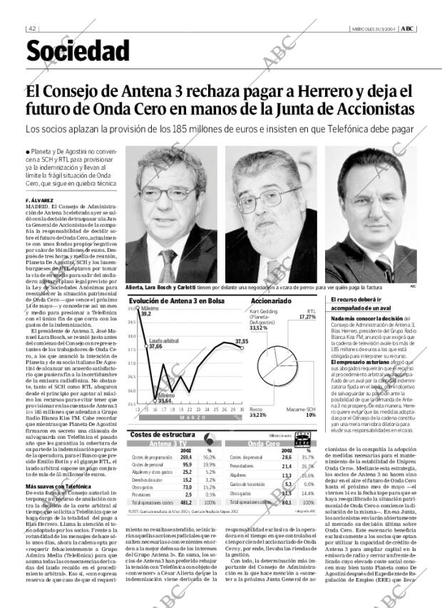 ABC MADRID 31-03-2004 página 42