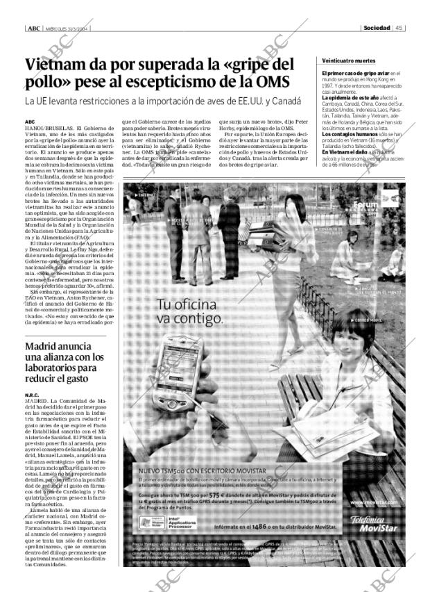 ABC MADRID 31-03-2004 página 45