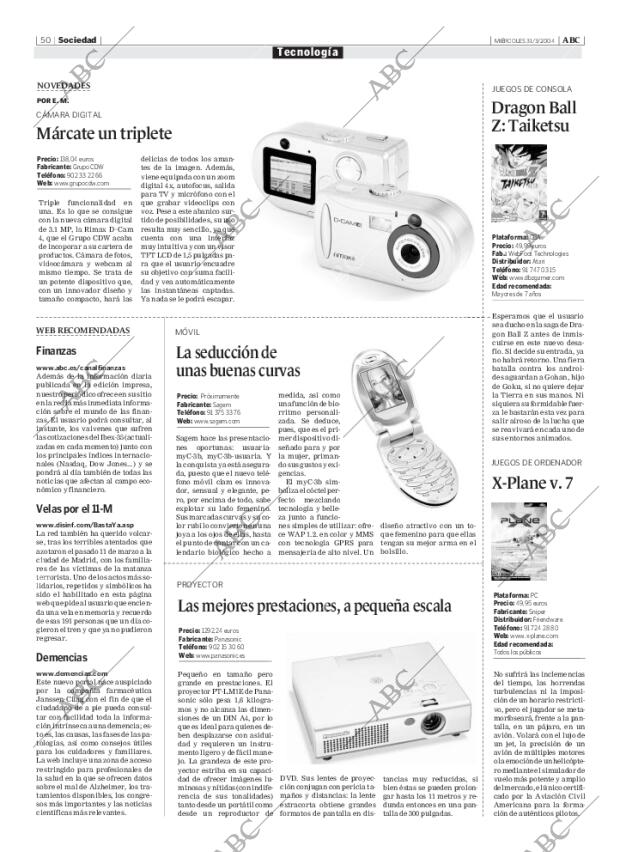 ABC MADRID 31-03-2004 página 50