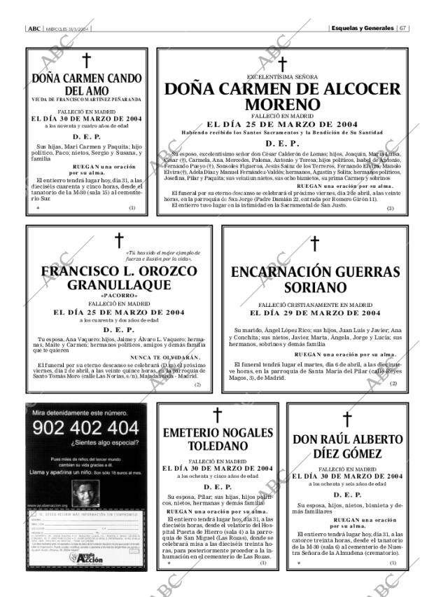ABC MADRID 31-03-2004 página 67