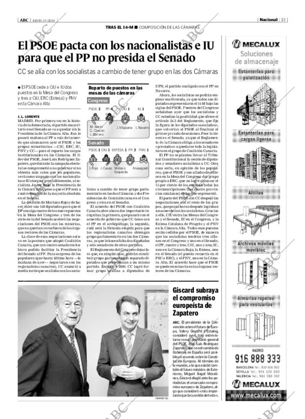 ABC MADRID 01-04-2004 página 13