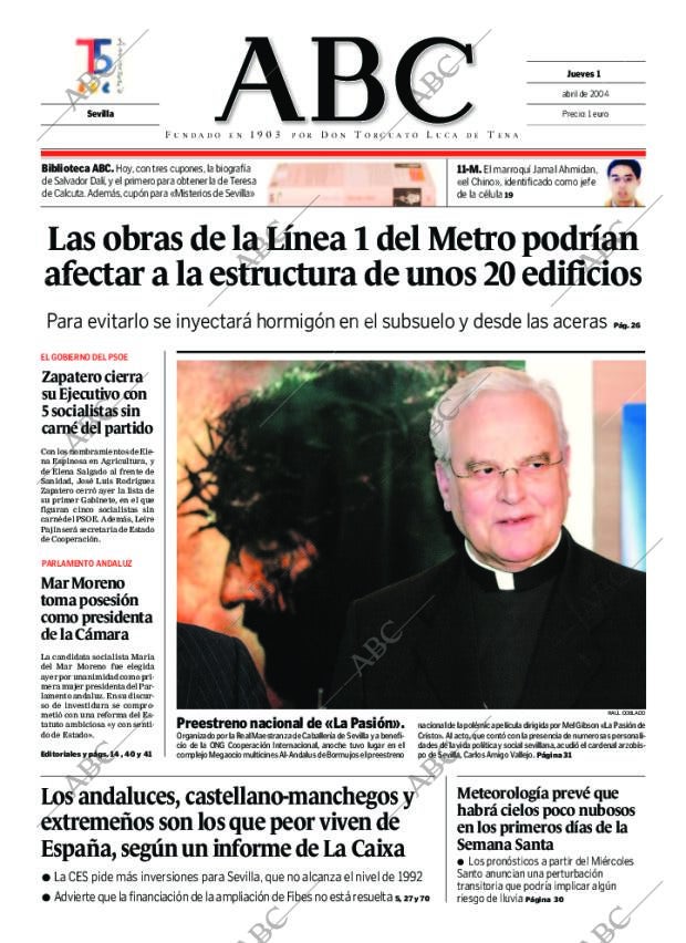 ABC SEVILLA 01-04-2004 página 1