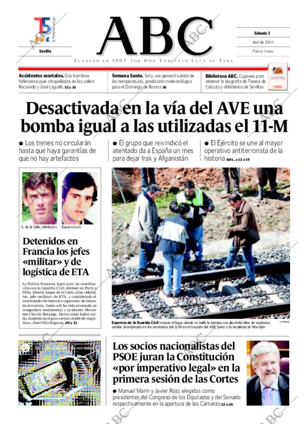 ABC SEVILLA 03-04-2004 página 1