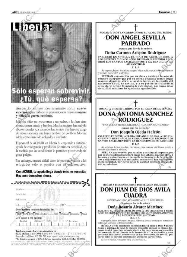 ABC SEVILLA 03-04-2004 página 71
