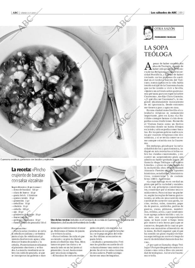 ABC SEVILLA 03-04-2004 página 89