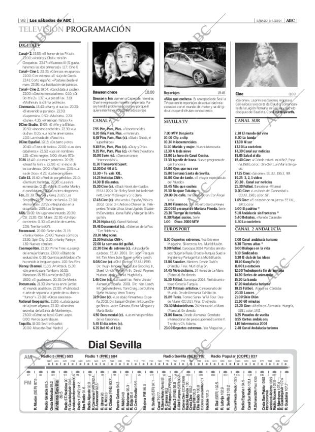 ABC SEVILLA 03-04-2004 página 98