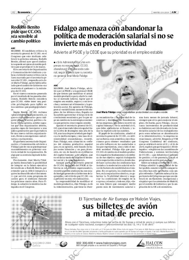 ABC MADRID 13-04-2004 página 82
