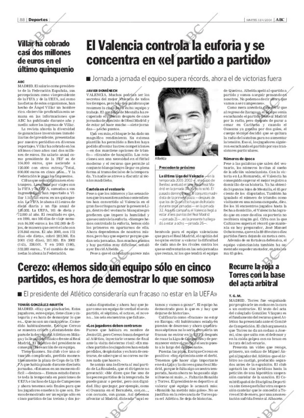 ABC MADRID 13-04-2004 página 88