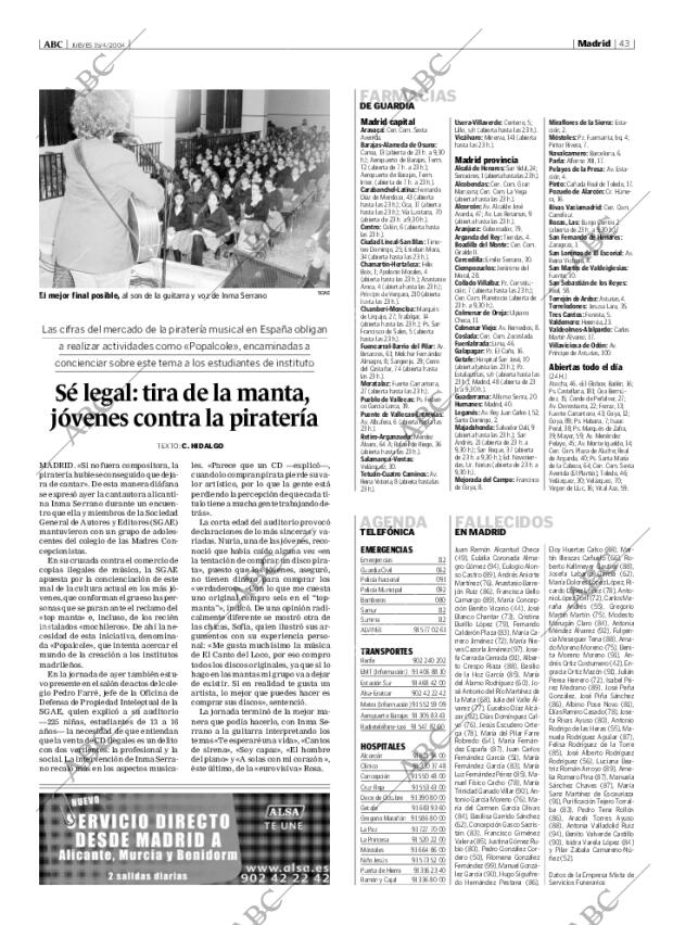 ABC MADRID 15-04-2004 página 43