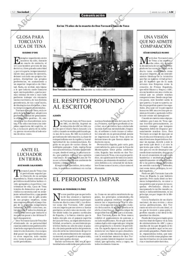 ABC MADRID 15-04-2004 página 52