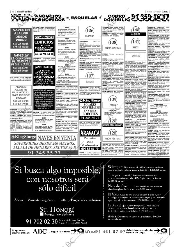 ABC MADRID 15-04-2004 página 78
