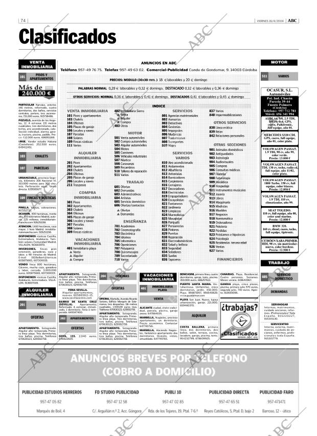 ABC CORDOBA 16-04-2004 página 74