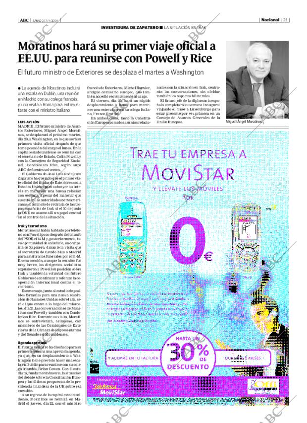 ABC MADRID 17-04-2004 página 21