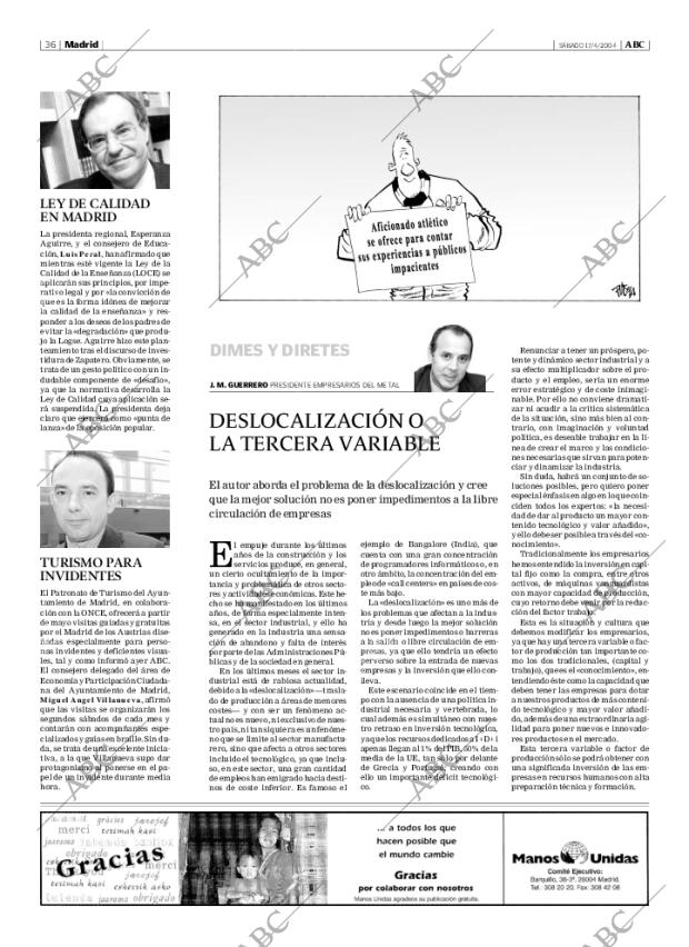 ABC MADRID 17-04-2004 página 36