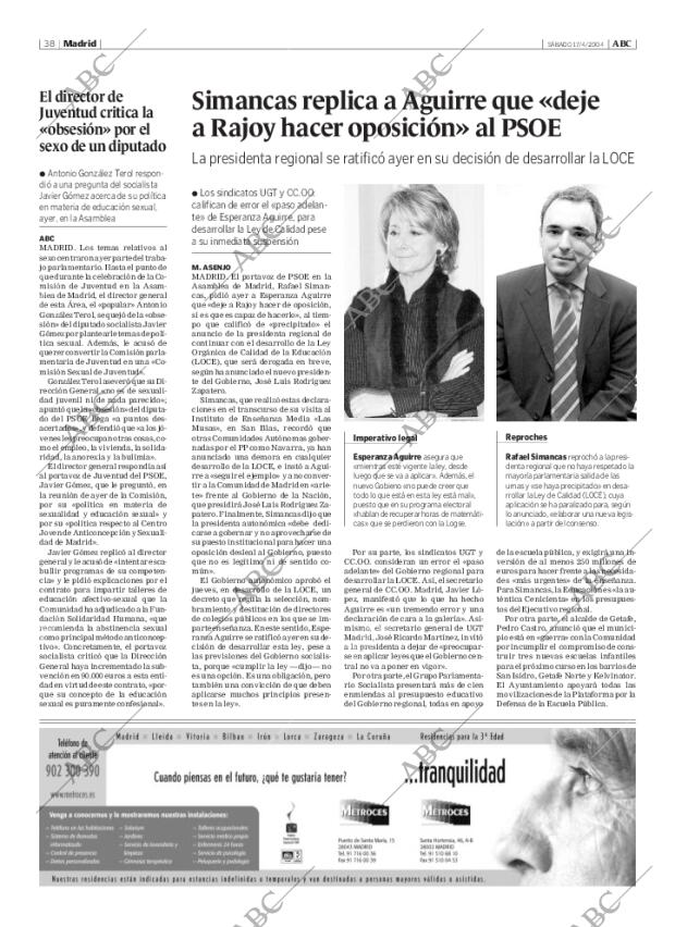 ABC MADRID 17-04-2004 página 38