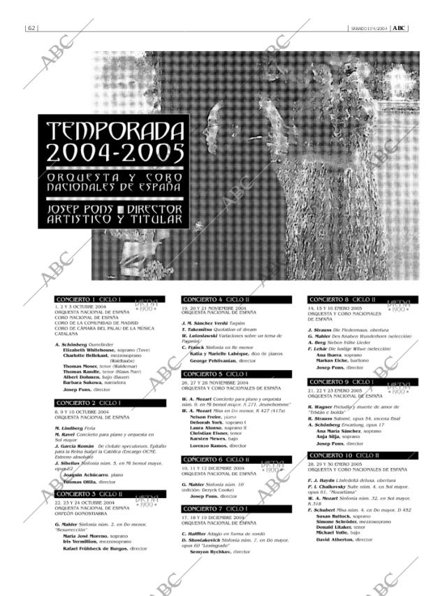 ABC MADRID 17-04-2004 página 62