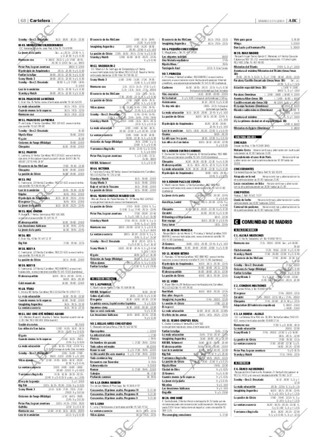 ABC MADRID 17-04-2004 página 68