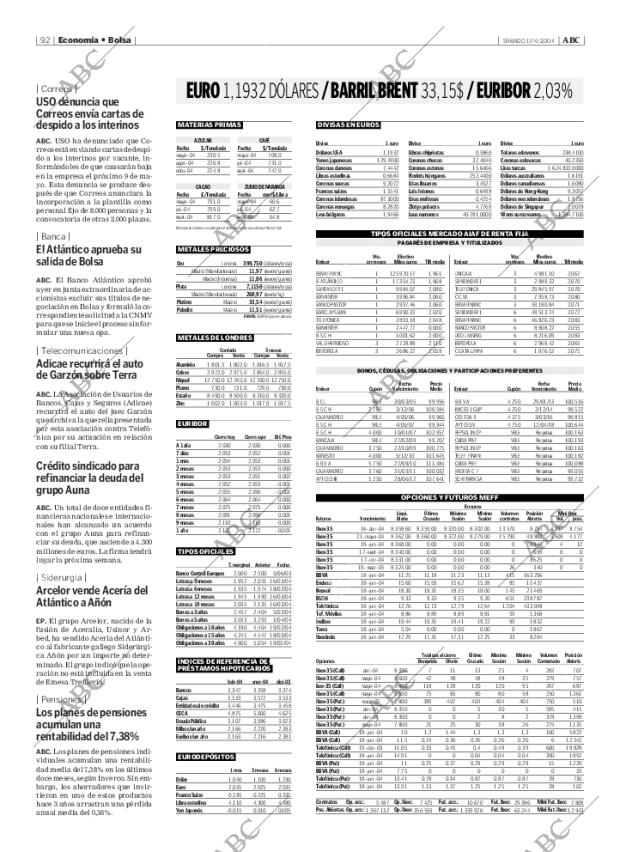 ABC MADRID 17-04-2004 página 92