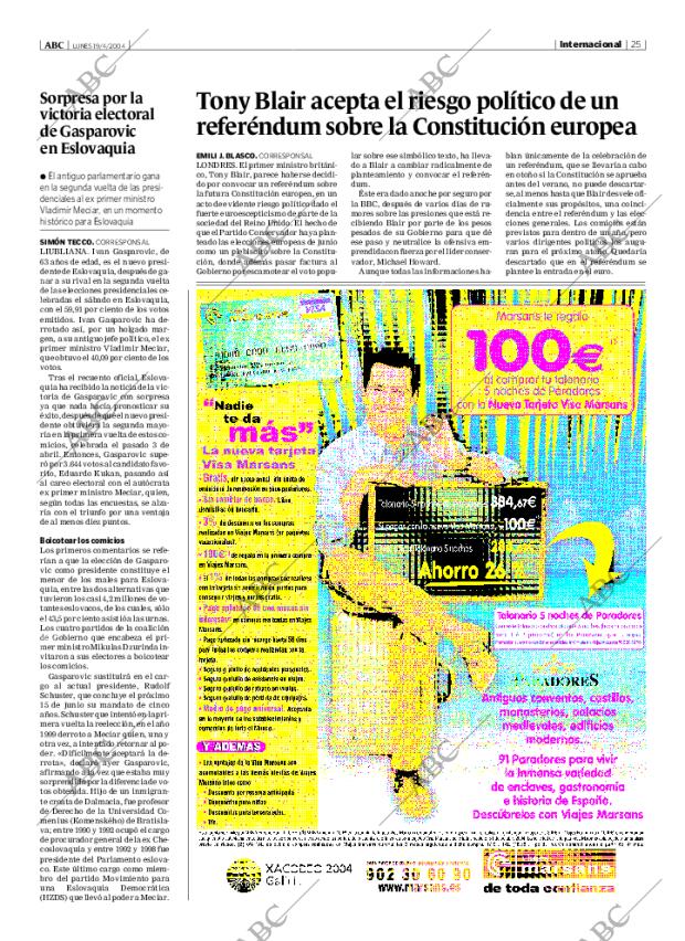 ABC MADRID 19-04-2004 página 25