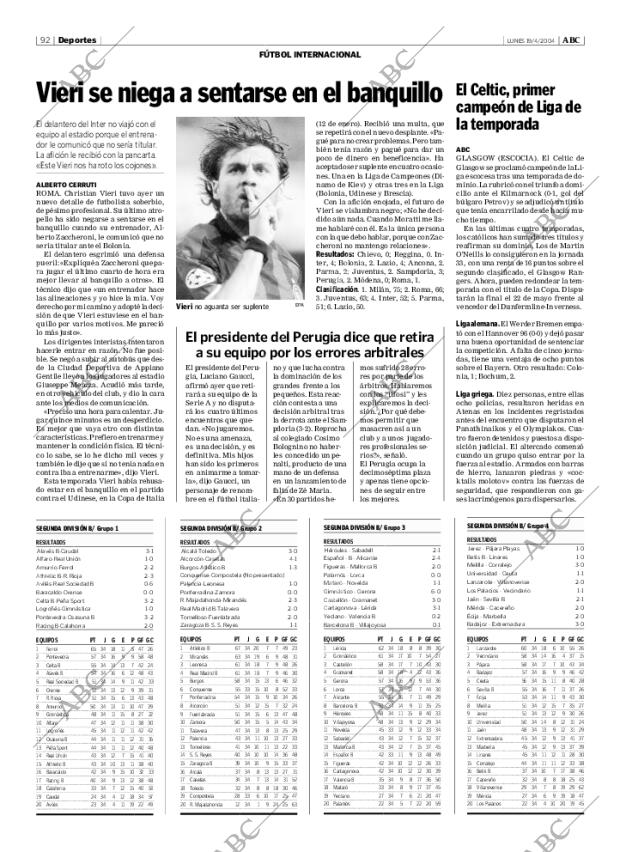 ABC MADRID 19-04-2004 página 92