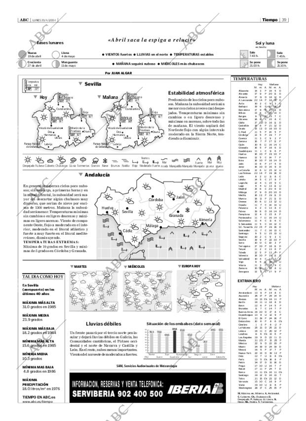 ABC SEVILLA 19-04-2004 página 39